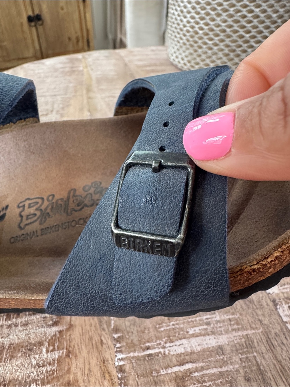 Birkenstock Birkies Blue Sandals Size 8 - Picture 8 of 8